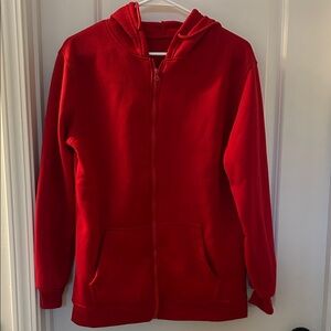 Women's Red Hoodie Jacket size medium